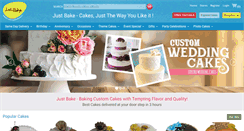 Desktop Screenshot of justbake.in